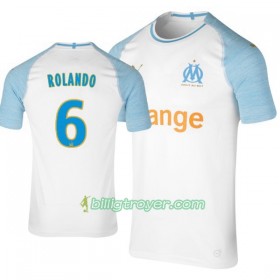 Billige Fotballdrakter Olympique de Marseille Rolando 6 Hjemmedraktsett 2018/19 Kortermet